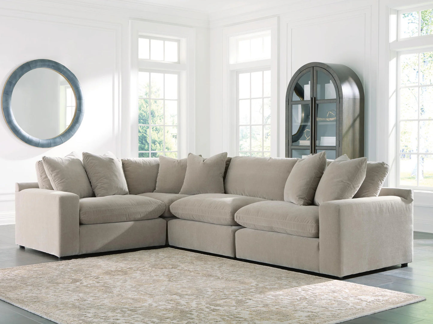 Maxton Heights - 4-Piece Sectional - Pebble