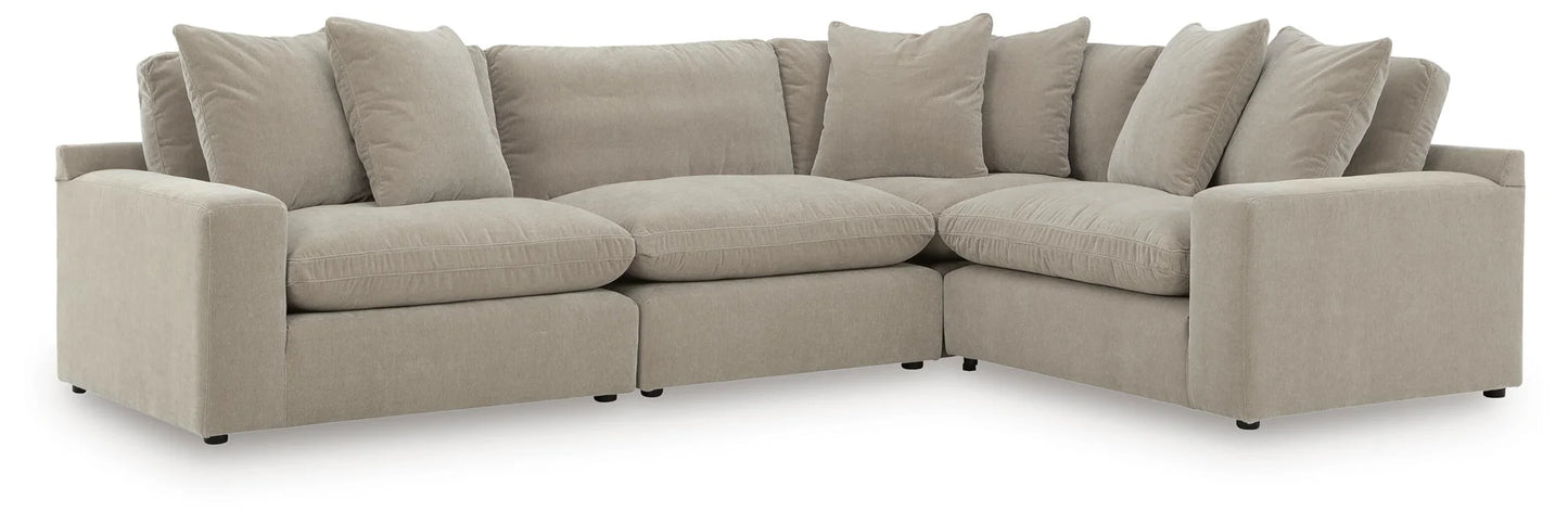 Maxton Heights - 4-Piece Sectional - Pebble