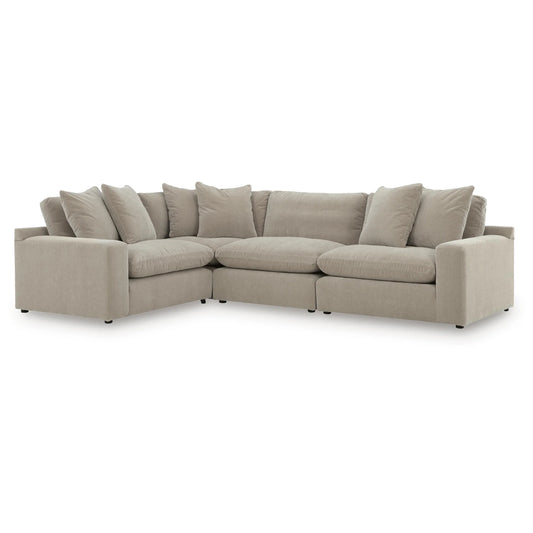 Maxton Heights - 4-Piece Sectional - Pebble