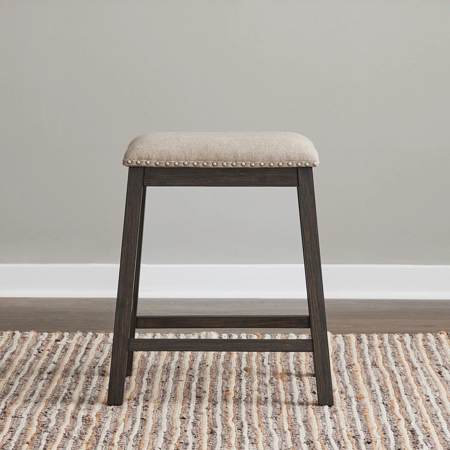 Harrison - Upholstered Console Stool - Brown