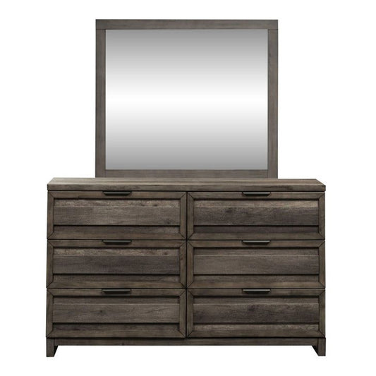 Tanners Creek - Dresser & Mirror - Dark Gray