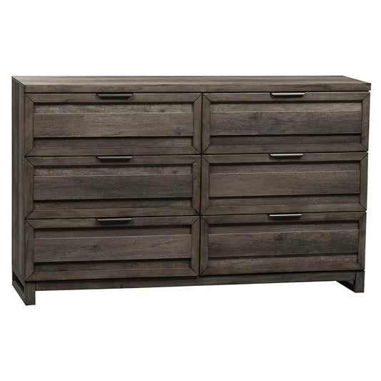 Tanners Creek - 6 Drawer Dresser - Dark Gray