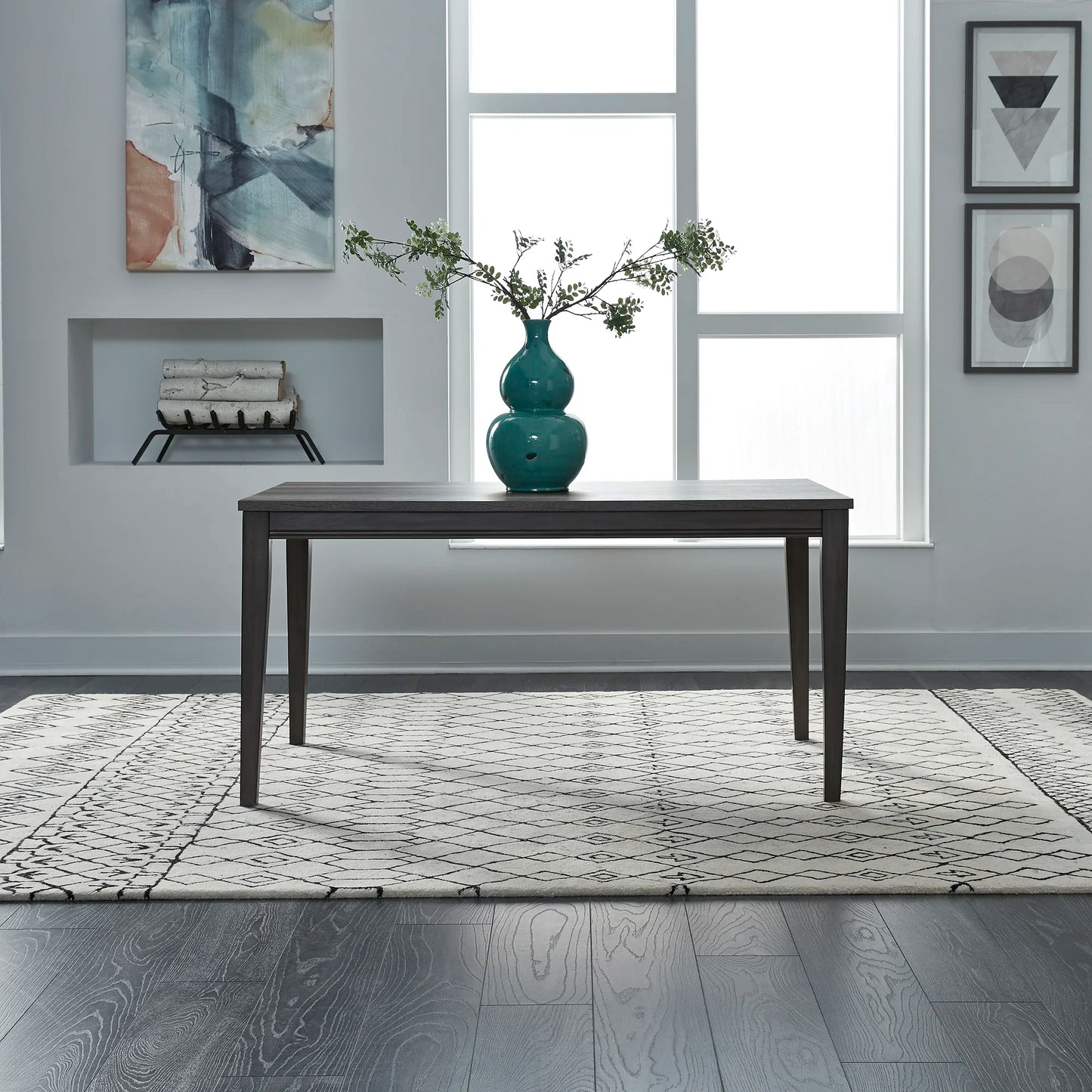 Tanners Creek - Rectangular Leg Dining Table - Dark Gray