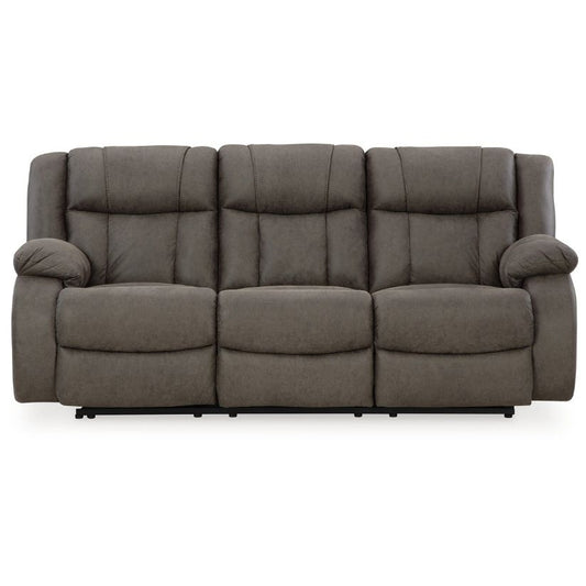 First Base - Gunmetal - Reclining Sofa