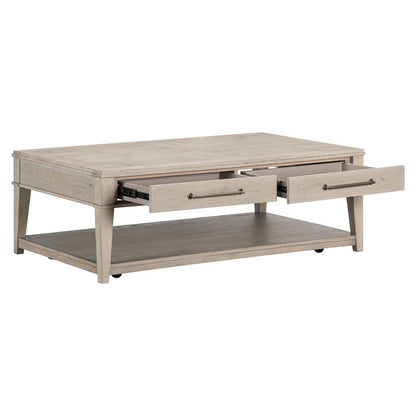 New Haven - Rectangular Cocktail Table - Sanctuary White