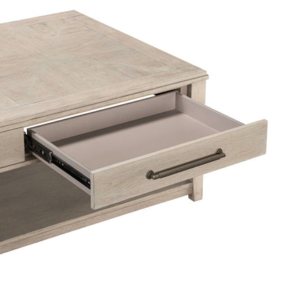 New Haven - Rectangular Cocktail Table - Sanctuary White