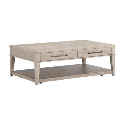 New Haven - Rectangular Cocktail Table - Sanctuary White