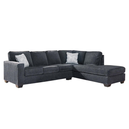 Altari - Slate - Right Arm Facing Corner Chaise With Sleeper 2 Pc Sectional