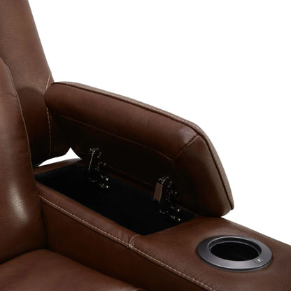 Caswell - Swivel Glider Recliner P2 - Brown