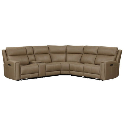 Camden - 6 Piece Sectional - Brown