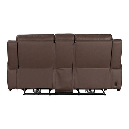 Beckham - Loveseat With Console P2 & ZG - Brown