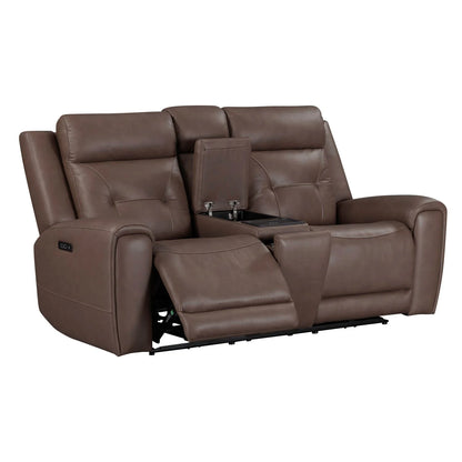 Beckham - Loveseat With Console P2 & ZG - Brown