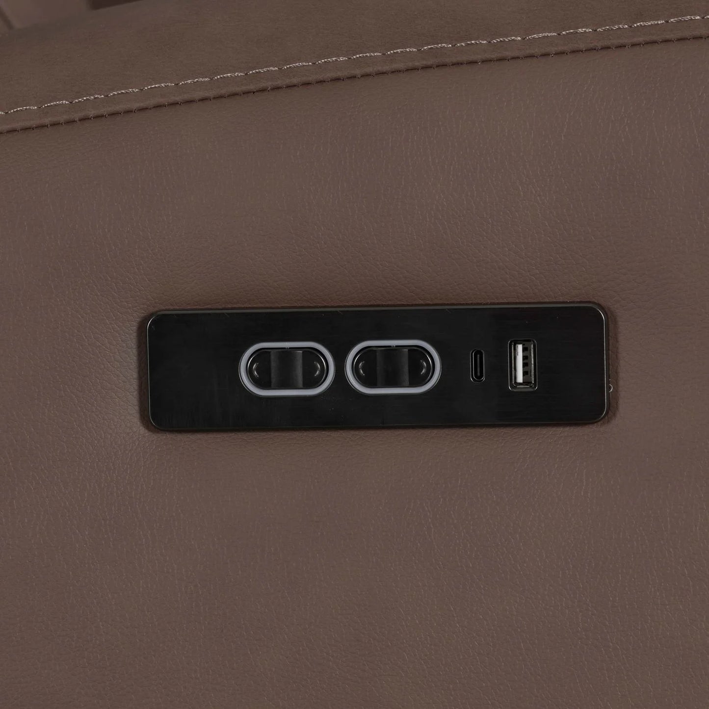 Beckham - Loveseat With Console P2 & ZG - Brown