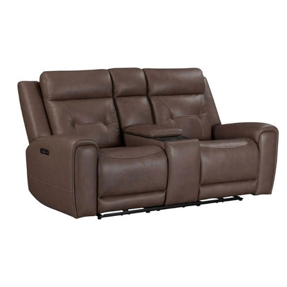 Beckham - Loveseat With Console P2 & ZG - Brown