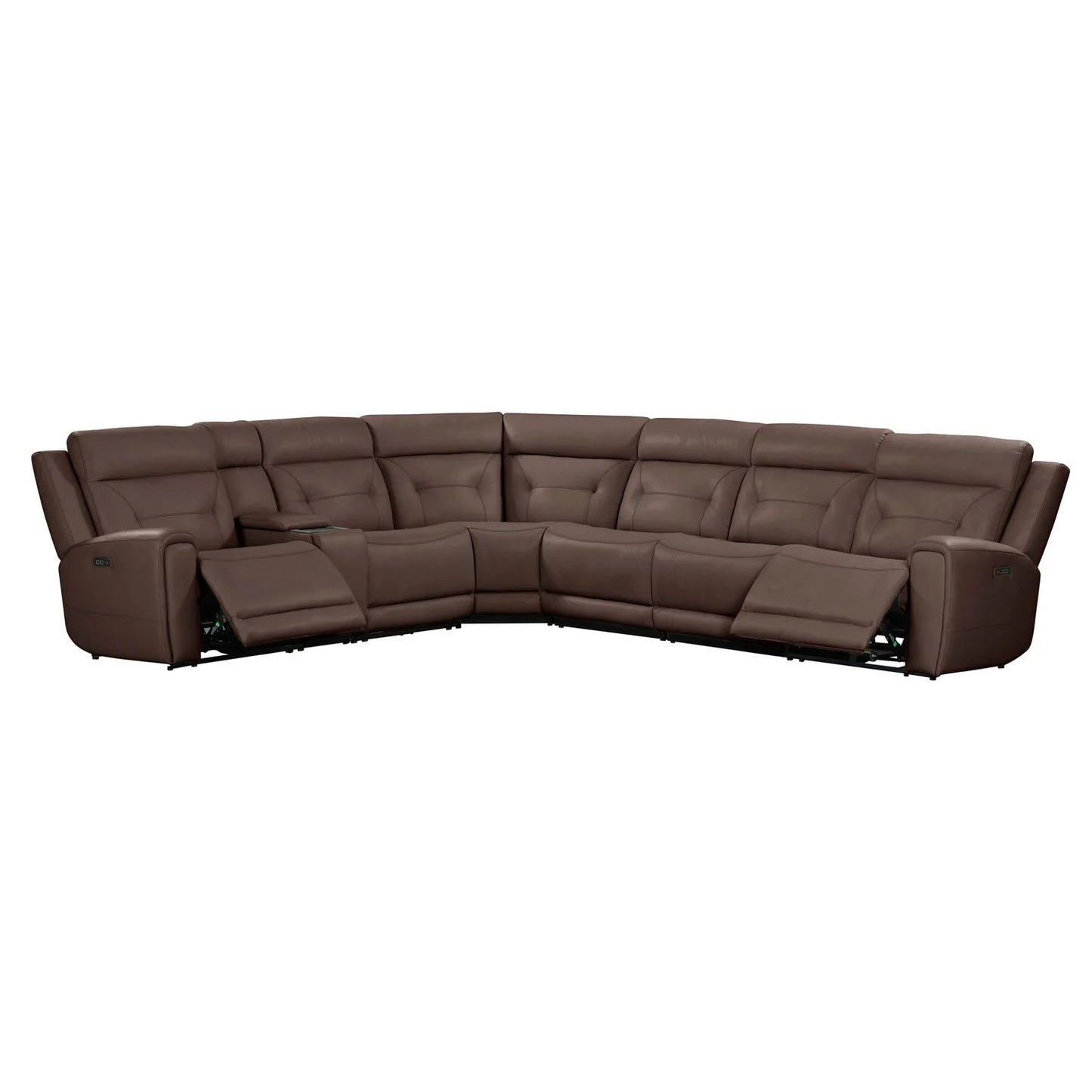Beckham - 7 Piece Sectional - Brown