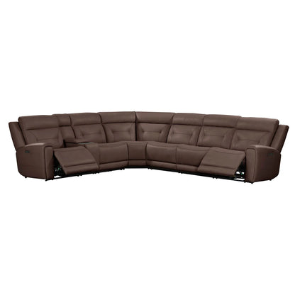 Beckham - 7 Piece Sectional - Brown