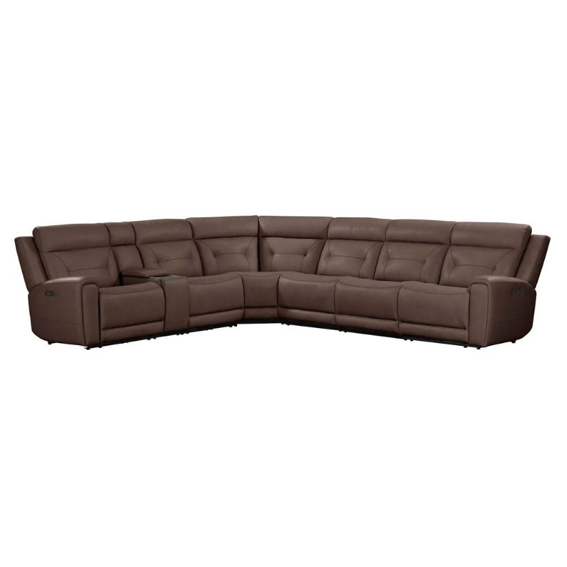 Beckham - 7 Piece Sectional - Brown