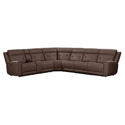 Beckham - 7 Piece Sectional - Brown