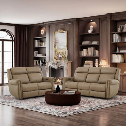 Carlton - Sofa & Loveseat - Taupe