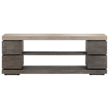 Piedmont - 84'' TV Console - Charcoal / Ash