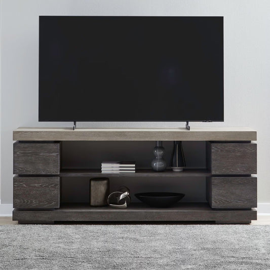 Piedmont - 84'' TV Console - Charcoal / Ash