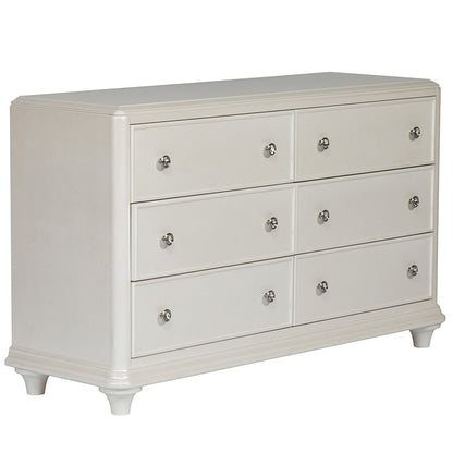 Stardust - 6 Drawer Dresser - White