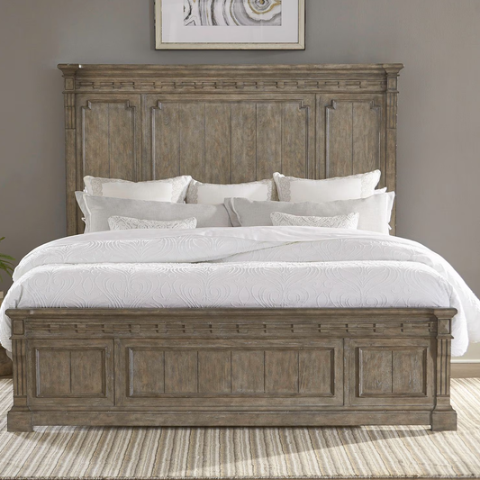Town & Country - King California Panel Bed - Dusty Taupe