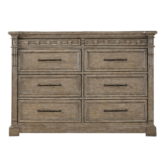 Town & Country - 8 Drawer Dresser - Medium Brown