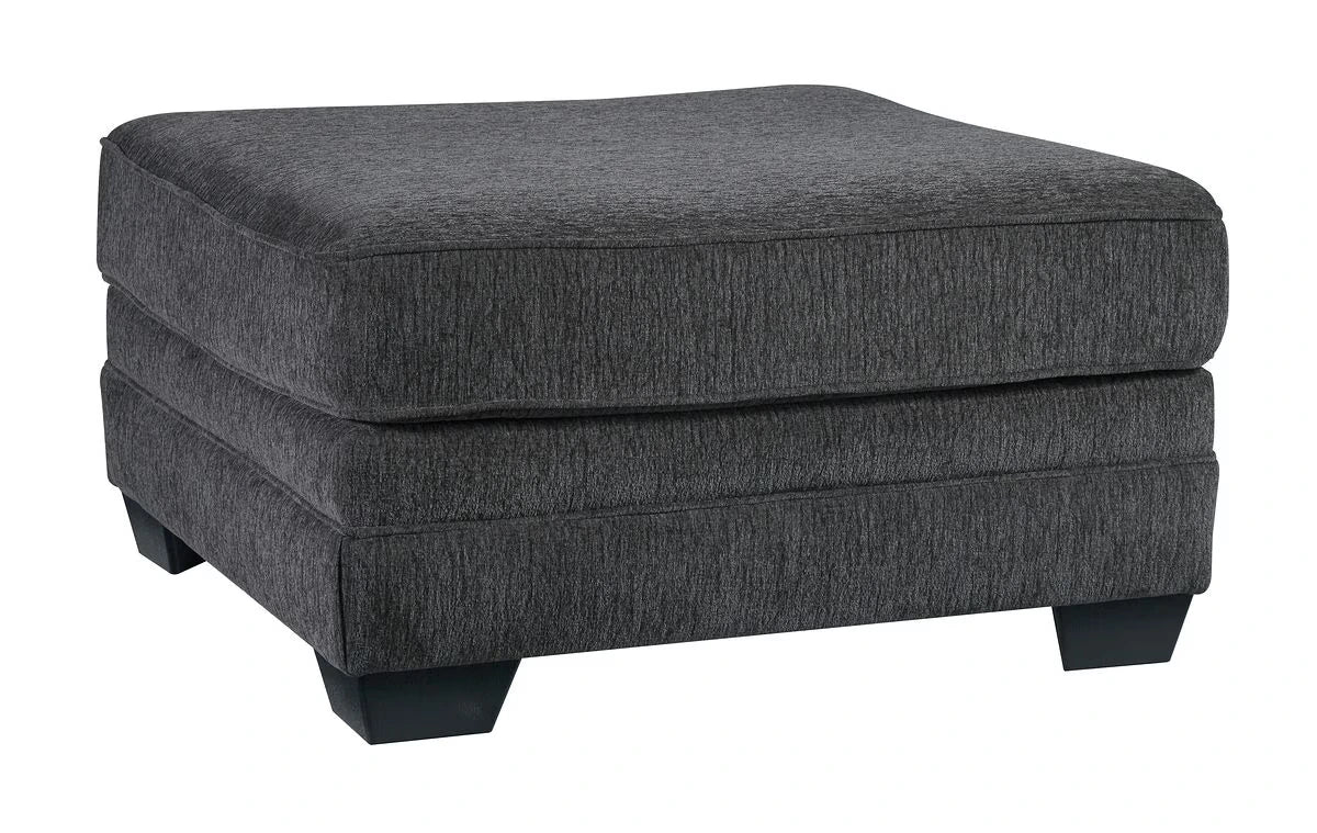 Tracling - Slate - 4 Pc. - Right Arm Facing Corner Chaise 3 Pc Sectional, Ottoman