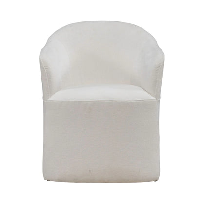 Accent Dining - Dining Accent Chair With Casters - Ivory