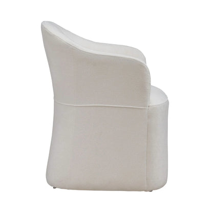 Accent Dining - Dining Accent Chair With Casters - Ivory