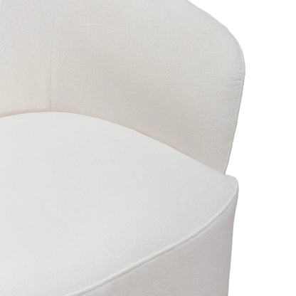 Accent Dining - Dining Accent Chair With Casters - Ivory