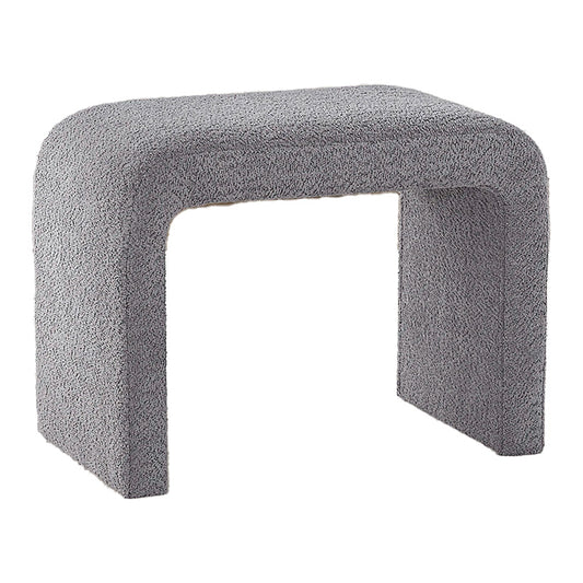 Cascade Falls - Upholstered Accent Stool - Gray