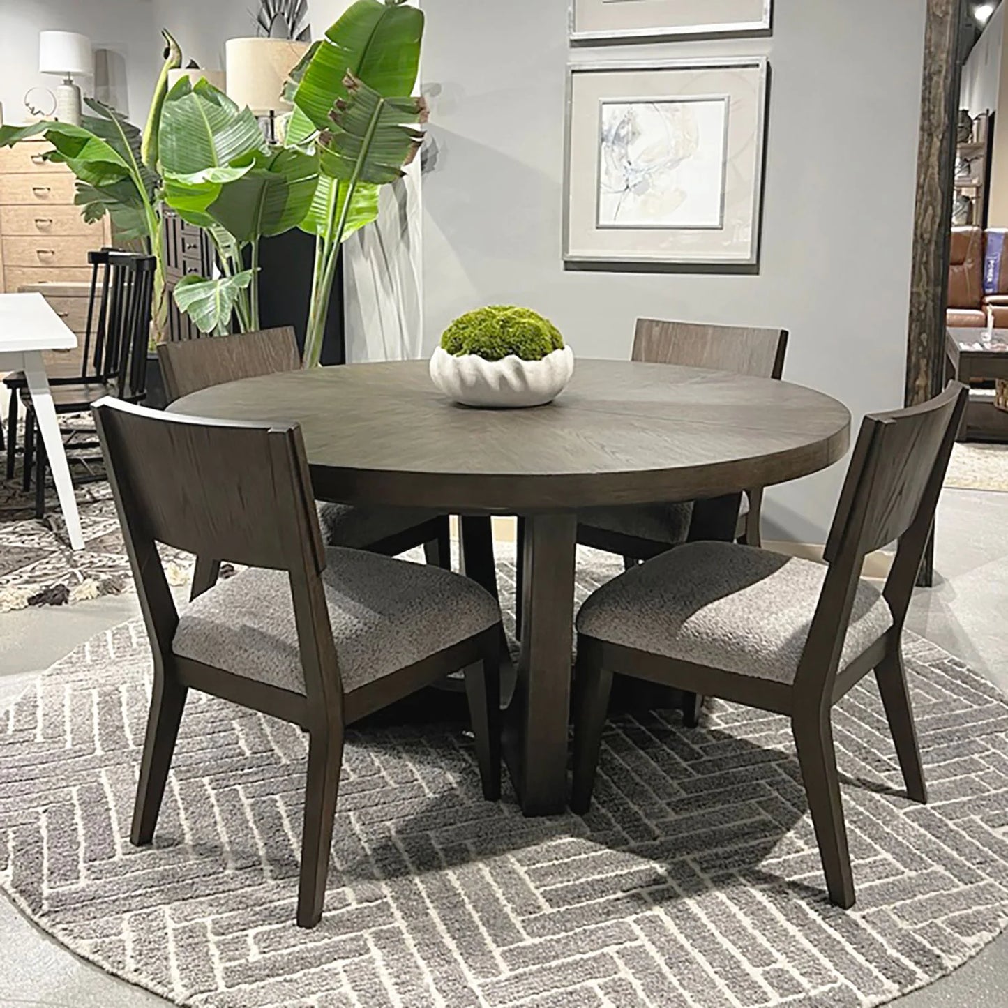 Cascade Falls - Optional 5 Piece Pedestal Table Set - Brown