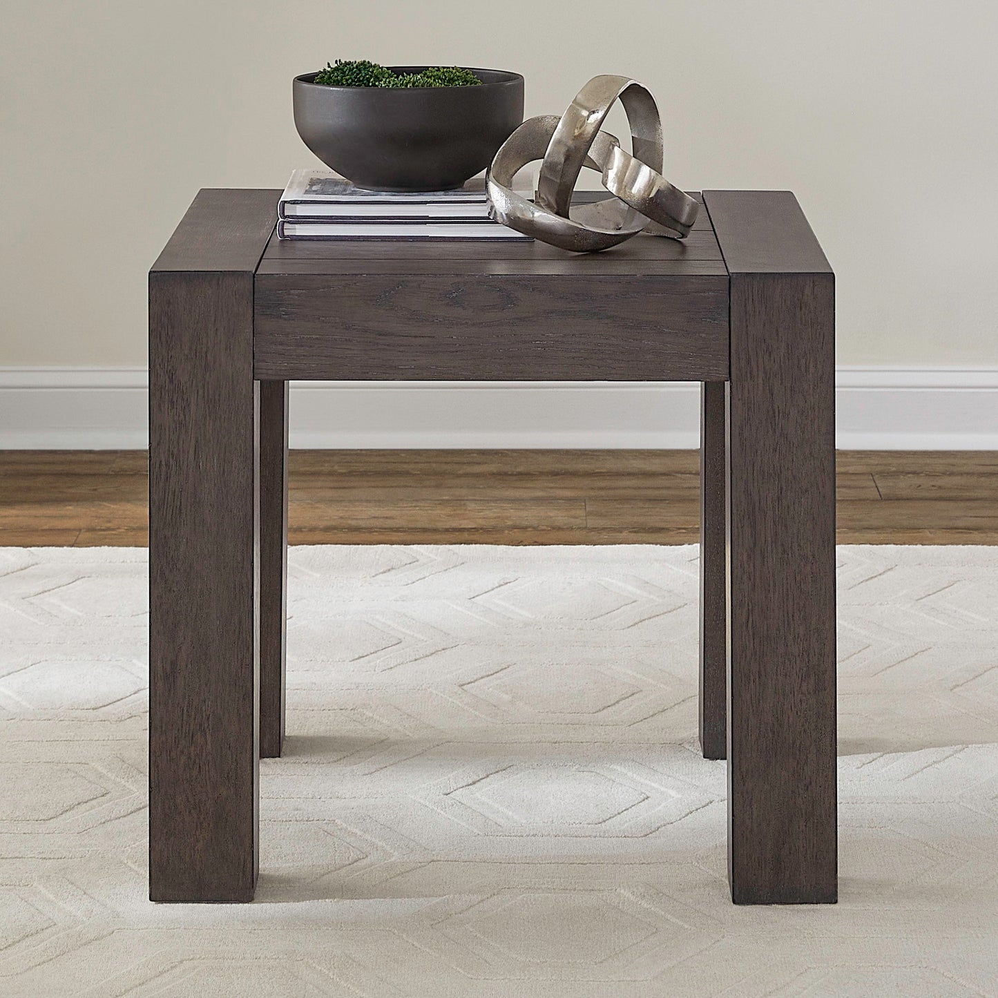 Cascade Falls - Square End Table - Satin Espresso