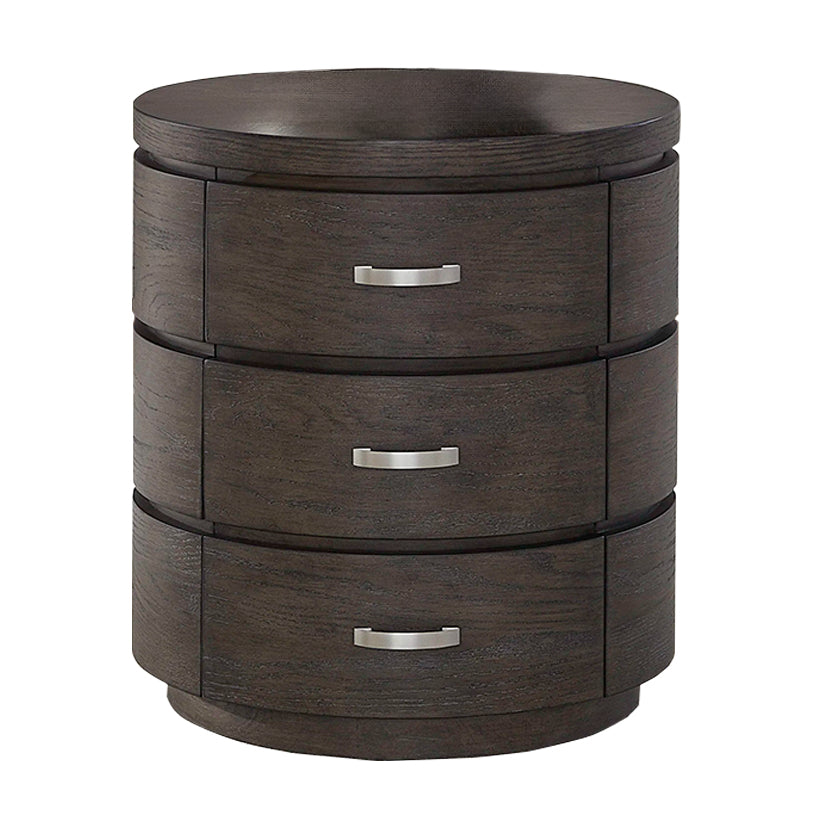 Cascade Falls - Round End Table - Satin Espresso