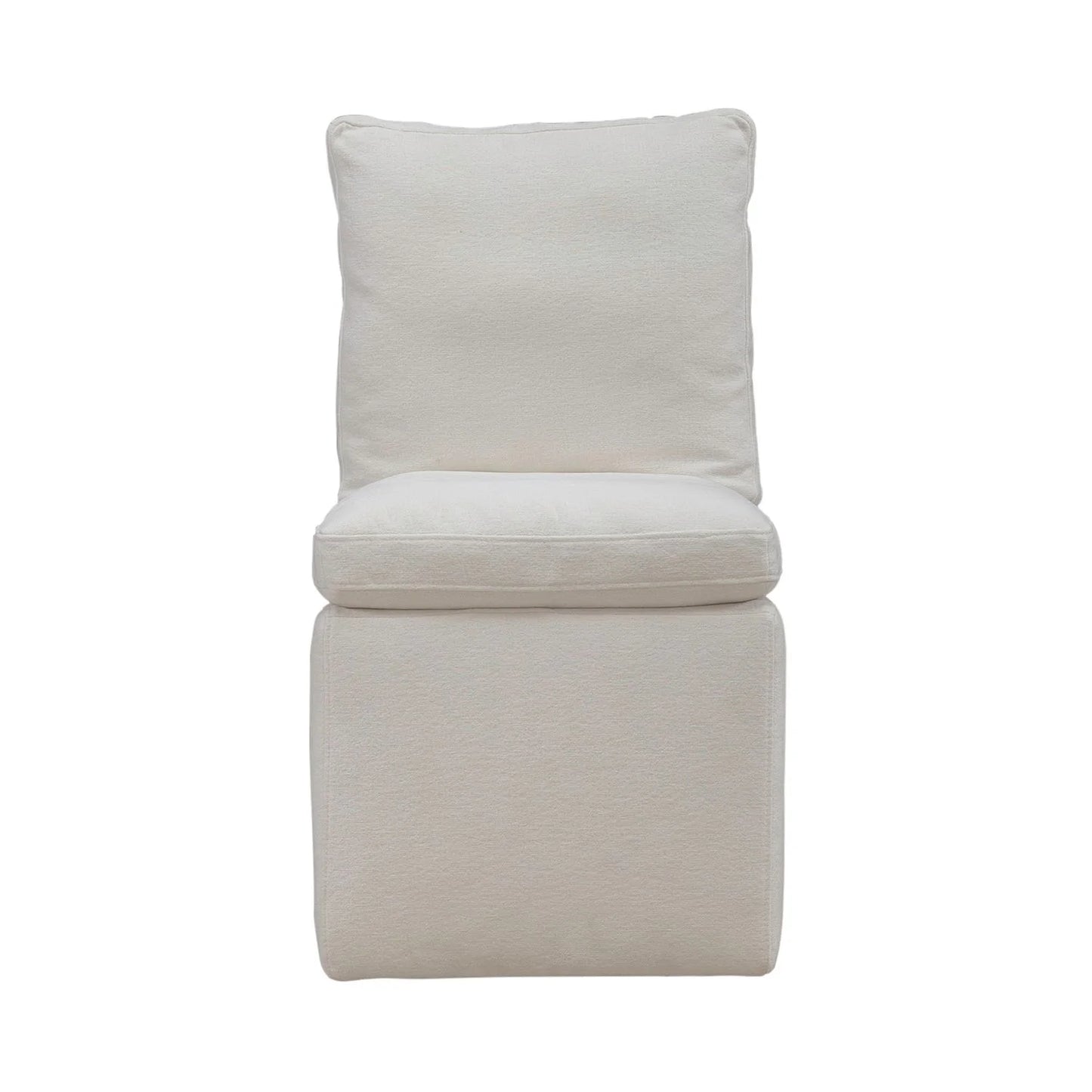 Accent Dining - Accent Dining Chair With Casters - Ivory