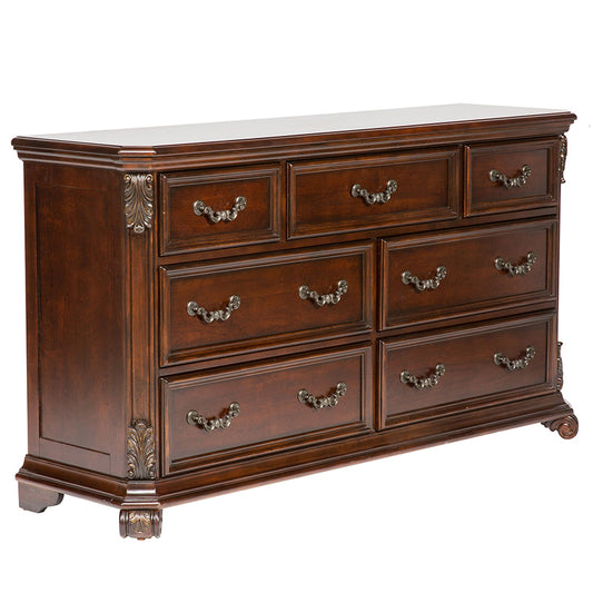 Messina Estates - 7 Drawer Dresser - Dark Brown