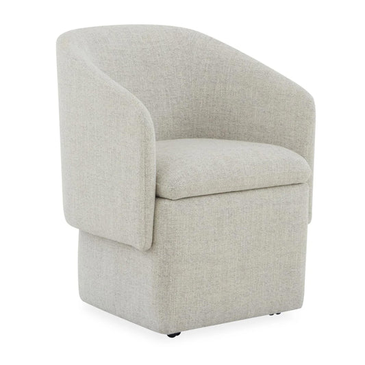 Accent Dining - Accent Storage Dining Chair With Casters - Cloud