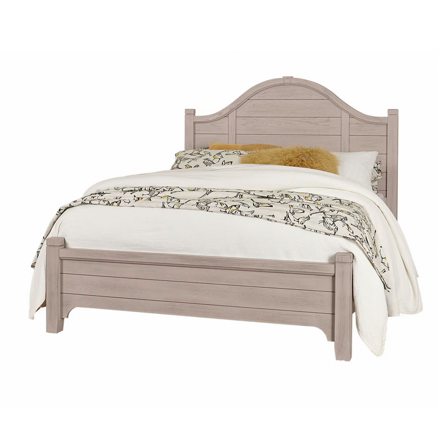 Bungalow - Queen Arched Bed - Dover Gray Two Tone