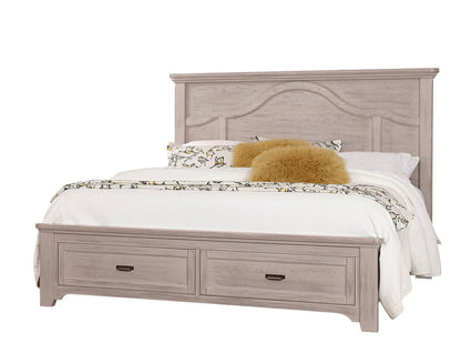Bungalow - King Mantel Bed - Dover Gray Two Tone