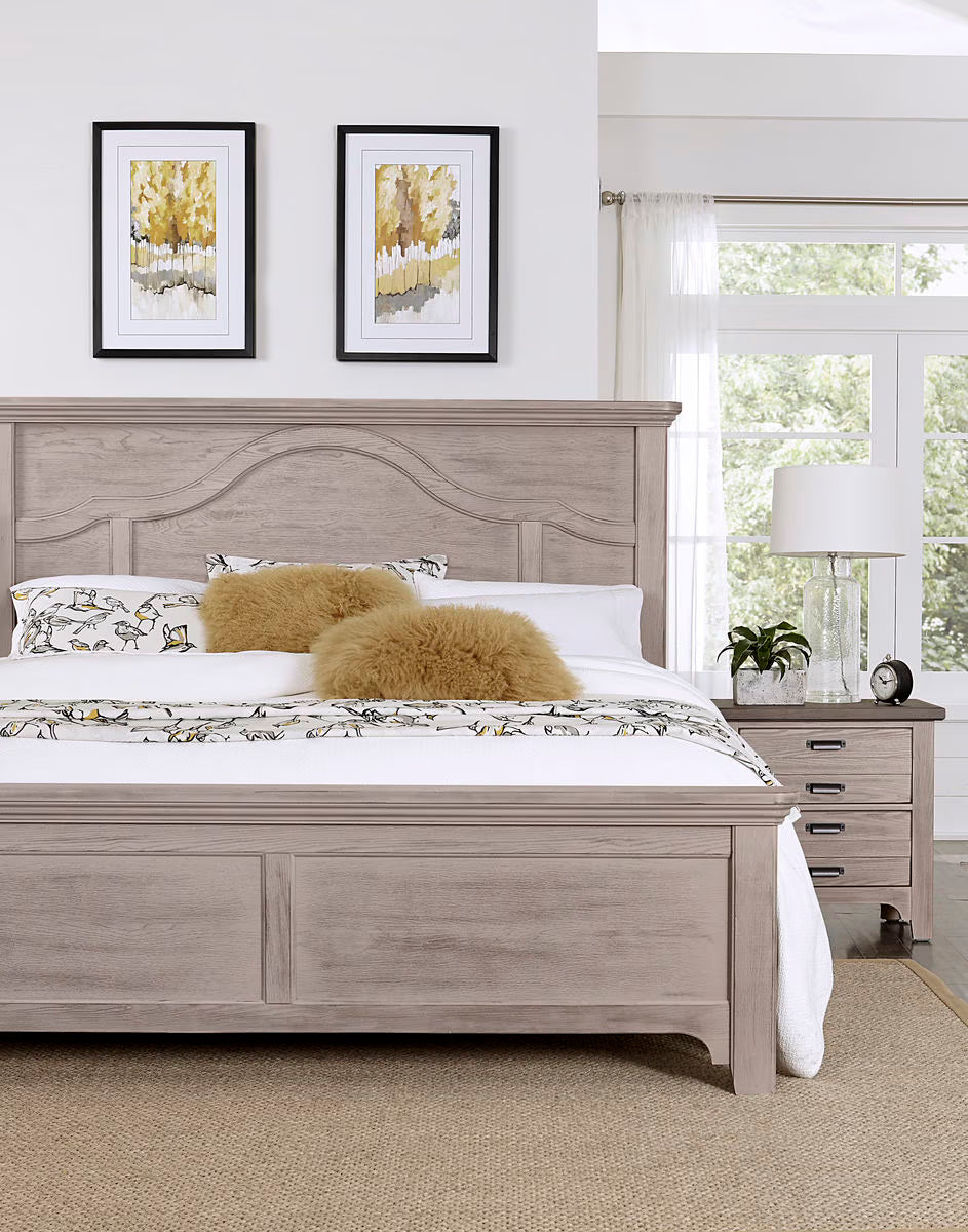 Bungalow - King Mantel Bed - Dover Gray Two Tone