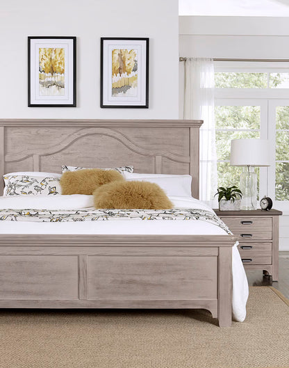 Bungalow - King Mantel Bed - Dover Gray Two Tone