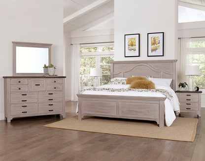 Bungalow - King Mantel Bed - Dover Gray Two Tone