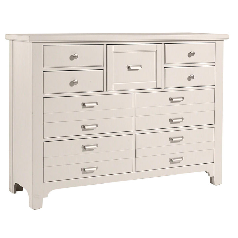 Bungalow - 9-Drawer Master Dresser - Lattice (Soft White)