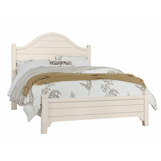 Bungalow - Queen Arched Bed - Lattice / Soft White
