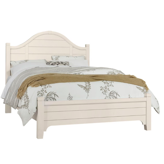 Bungalow - King Arched Bed - Lattice (Soft White)