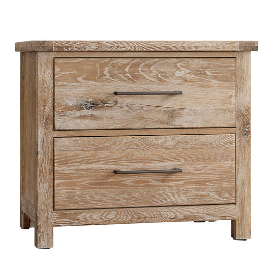 Dovetail - 2-Drawer Night Stand - Sun Bleached White