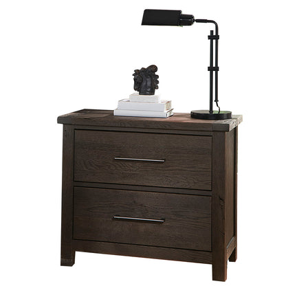 Dovetail - 2-Drawer Night Stand - Java