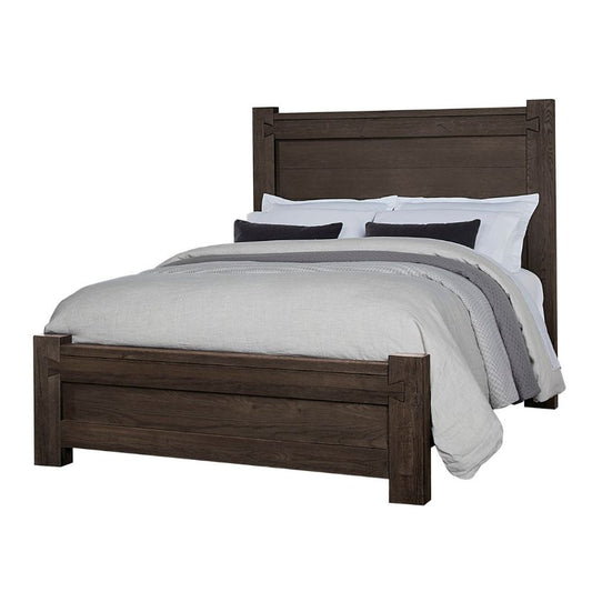 Dovetail - Queen Poster Bed With Poster Footboard - Java